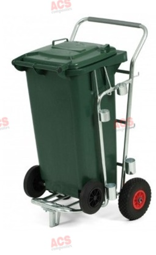 Chariots pour poubelles en acier